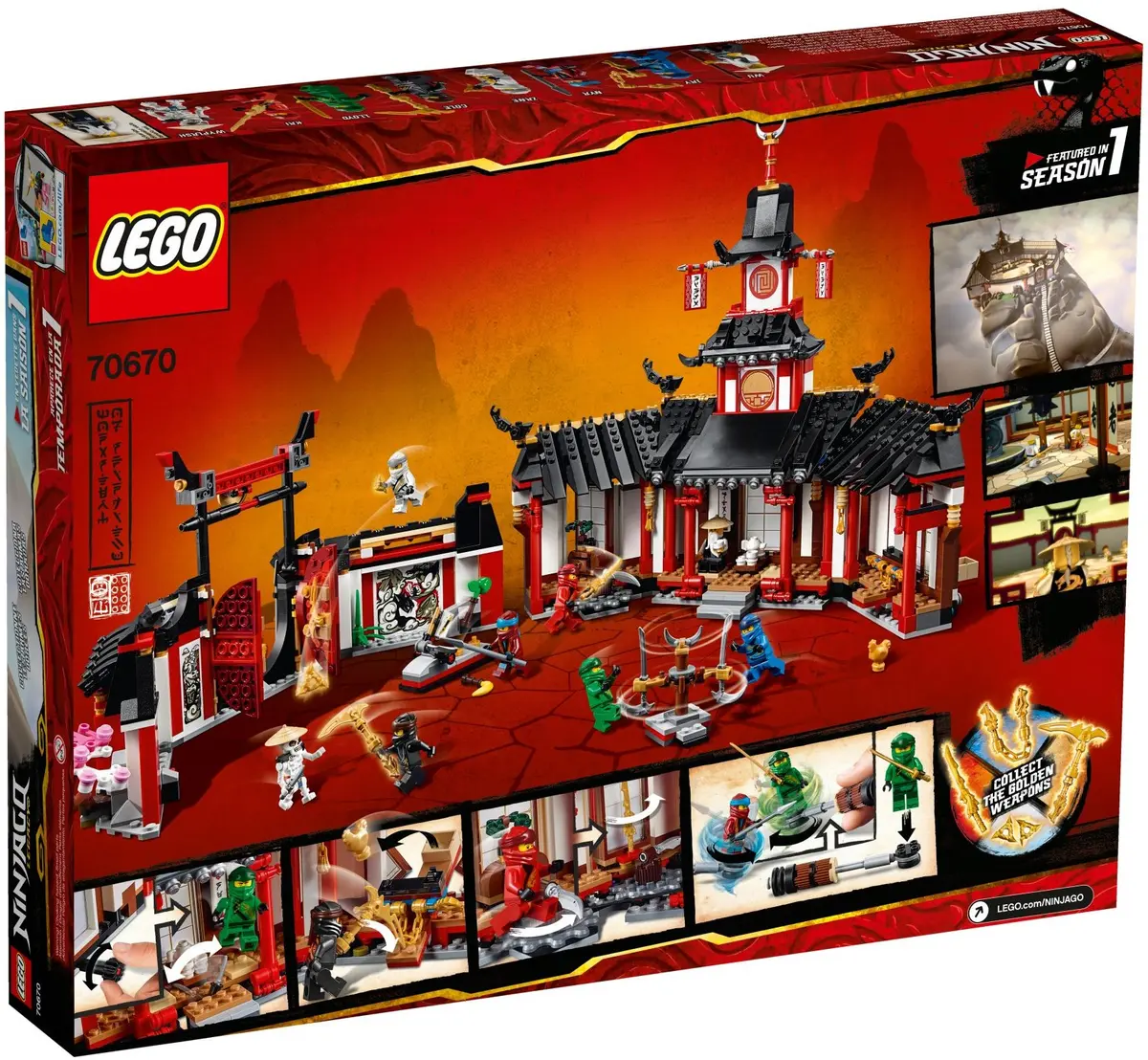 LEGO Ninjago 70670 Monastery of Spinjitzu set, image 5