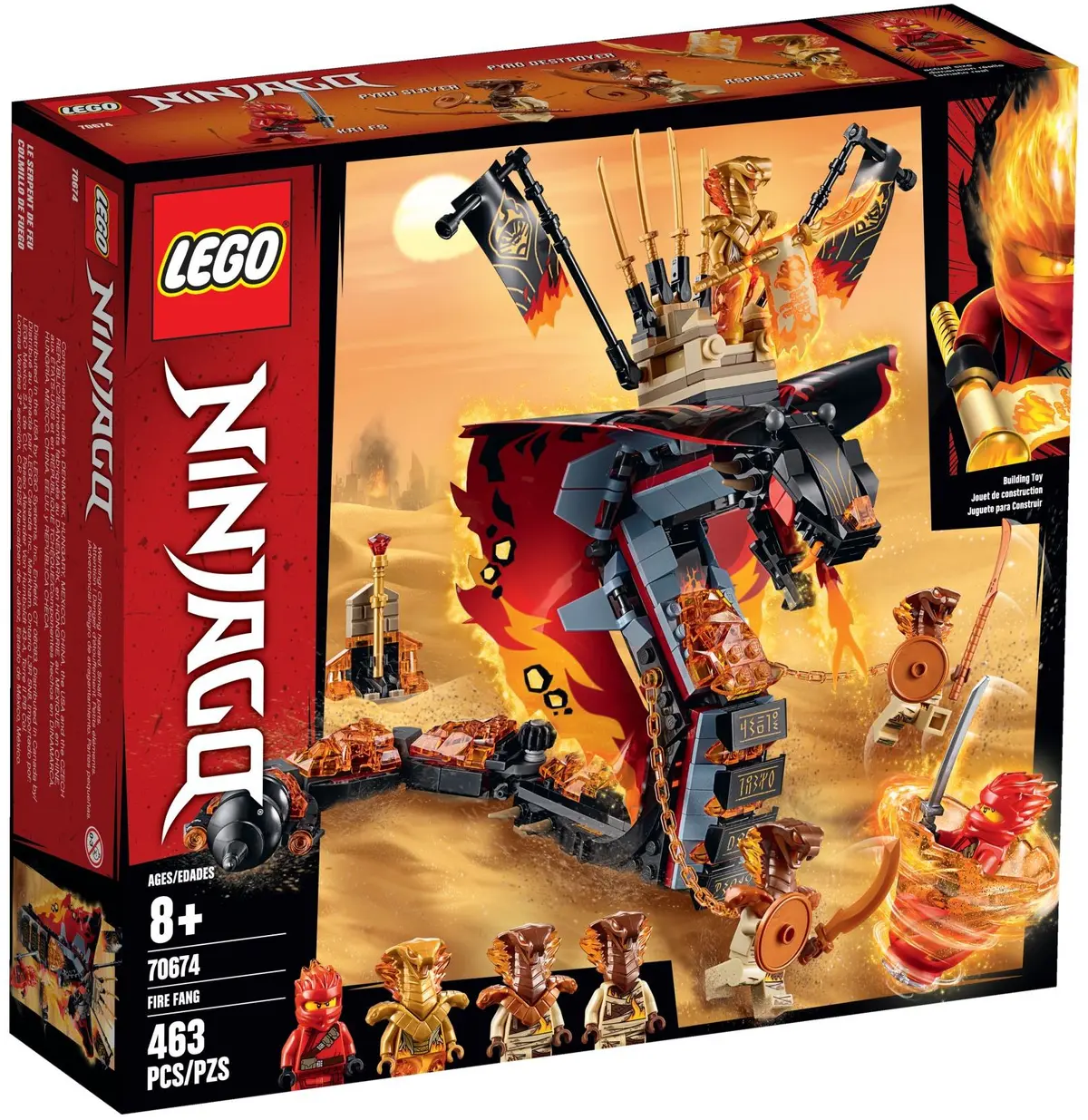 LEGO Ninjago 70674 Fire Fang set, image 2