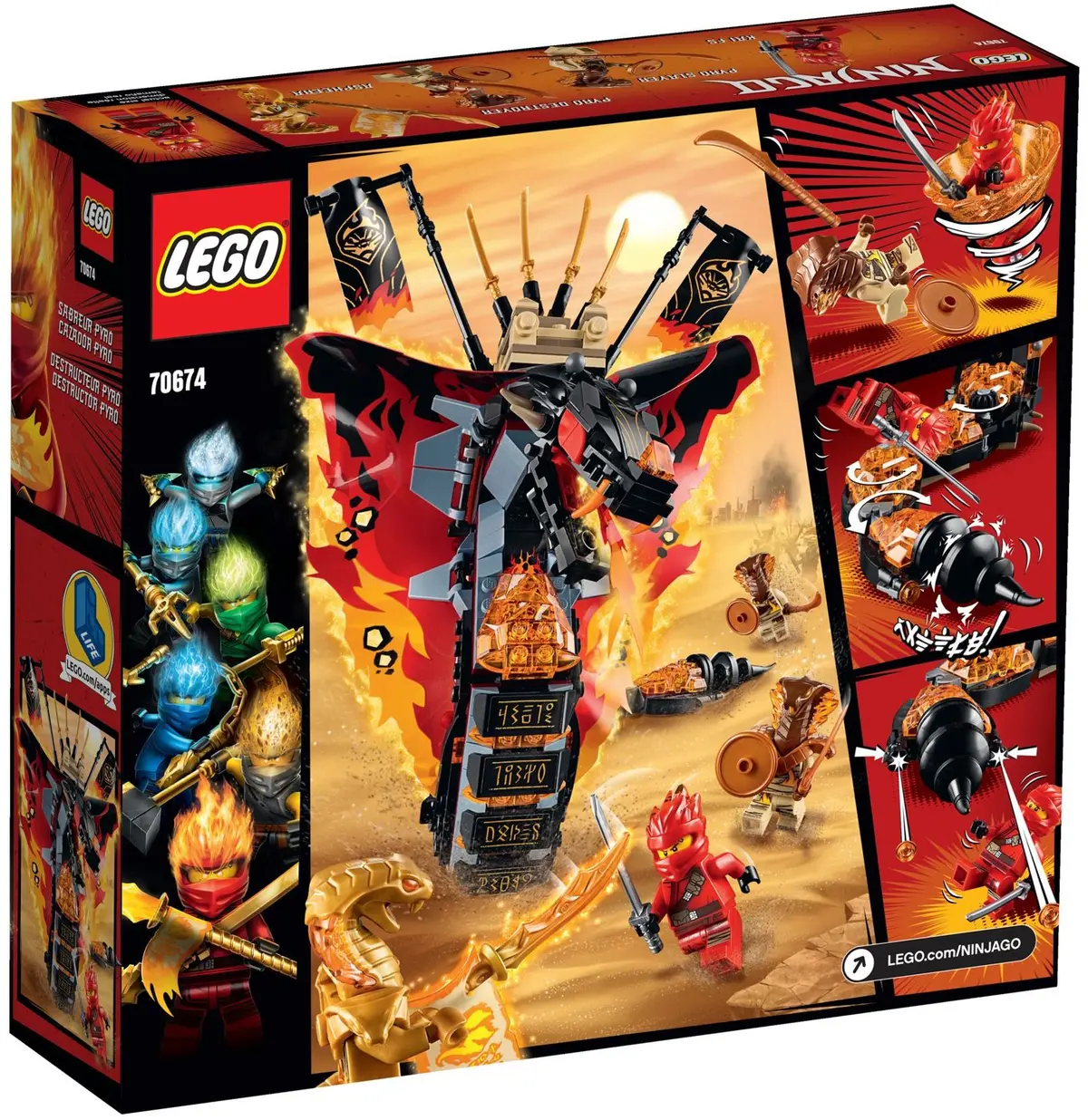 LEGO Ninjago 70674 Fire Fang set, image 4
