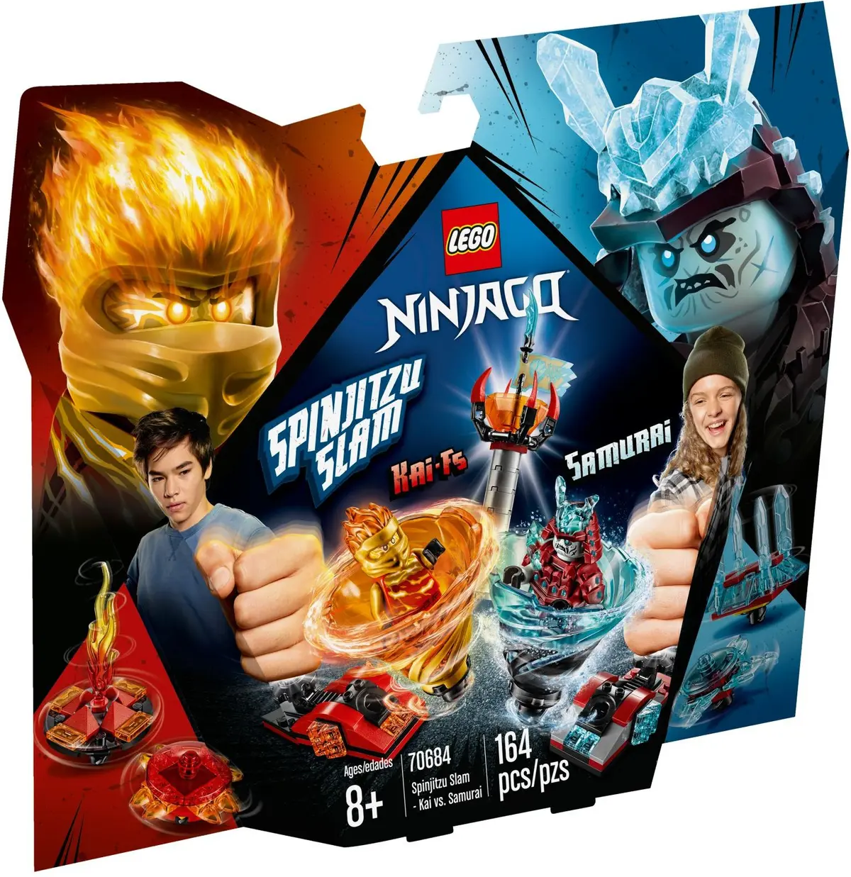 LEGO Ninjago 70684 Spinjitzu Slam - Kai vs. Samurai set, image 2