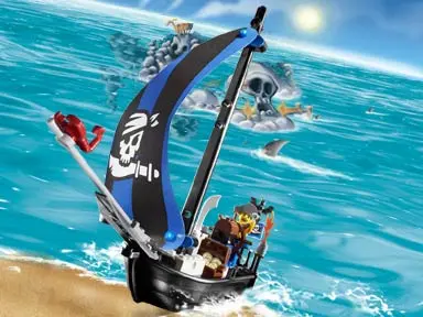 LEGO 4 Juniors 7072 Captain Kragg's Pirate Boat set