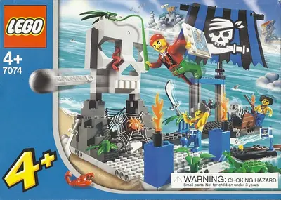 LEGO 4 Juniors 7074 Skull Island set