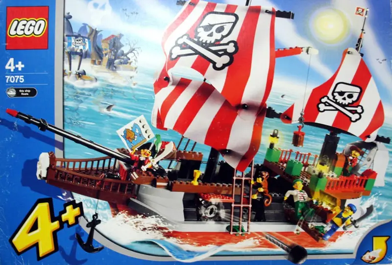LEGO 4 Juniors 7075 Captain Redbeard's Pirate Ship set