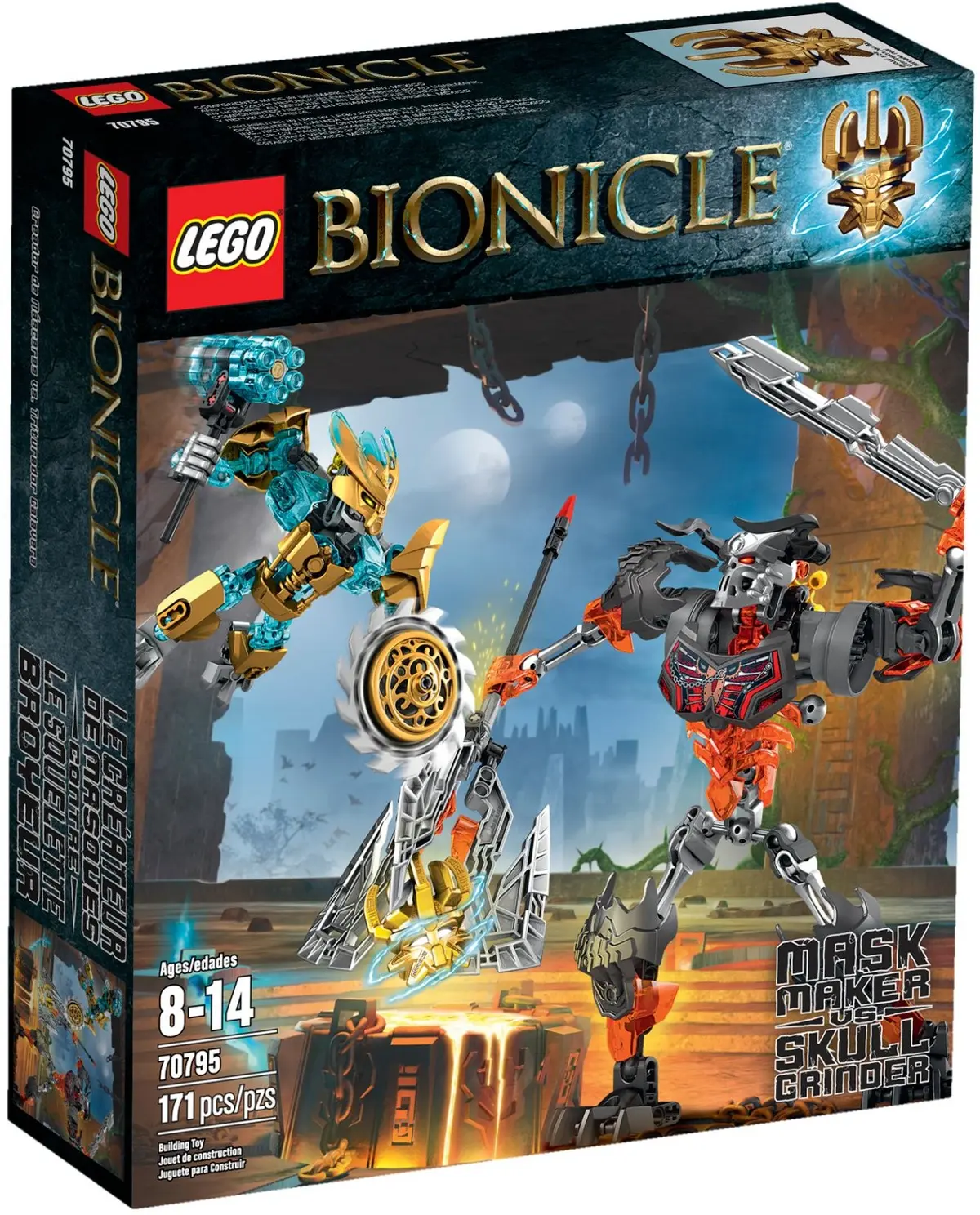 LEGO Bionicle 70795 Mask Maker vs. Skull Grinder set, image 2
