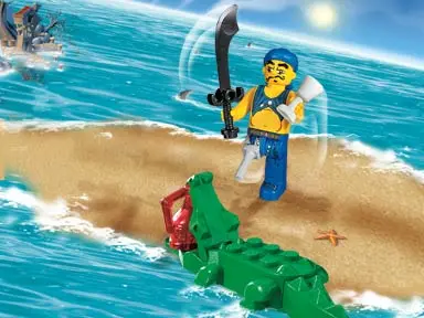 LEGO 4 Juniors 7080 Scurvy Dog and Crocodile set