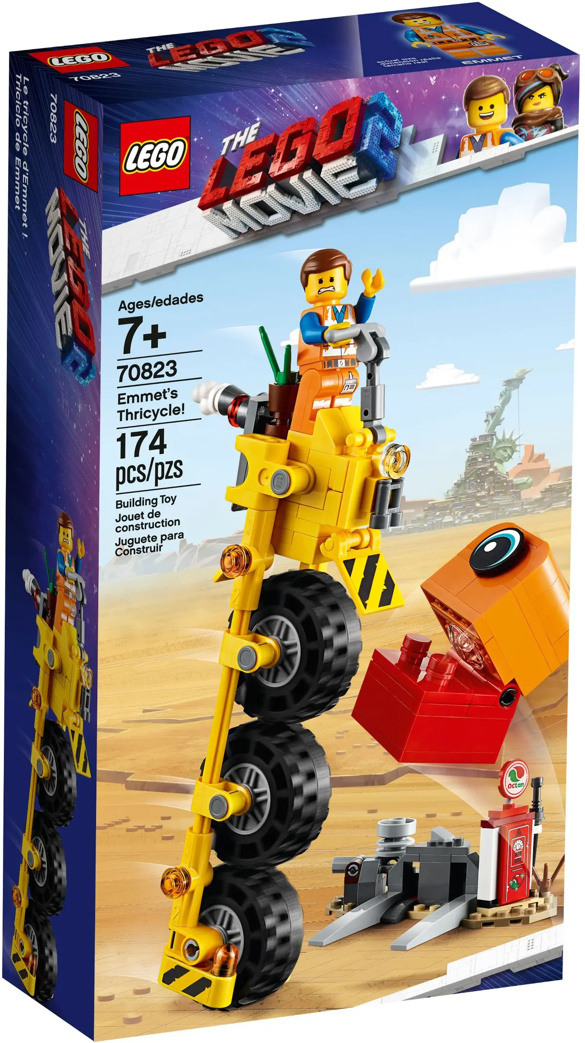 LEGO The LEGO Movie 2 70823 Emmet's Thricycle! set, image 2