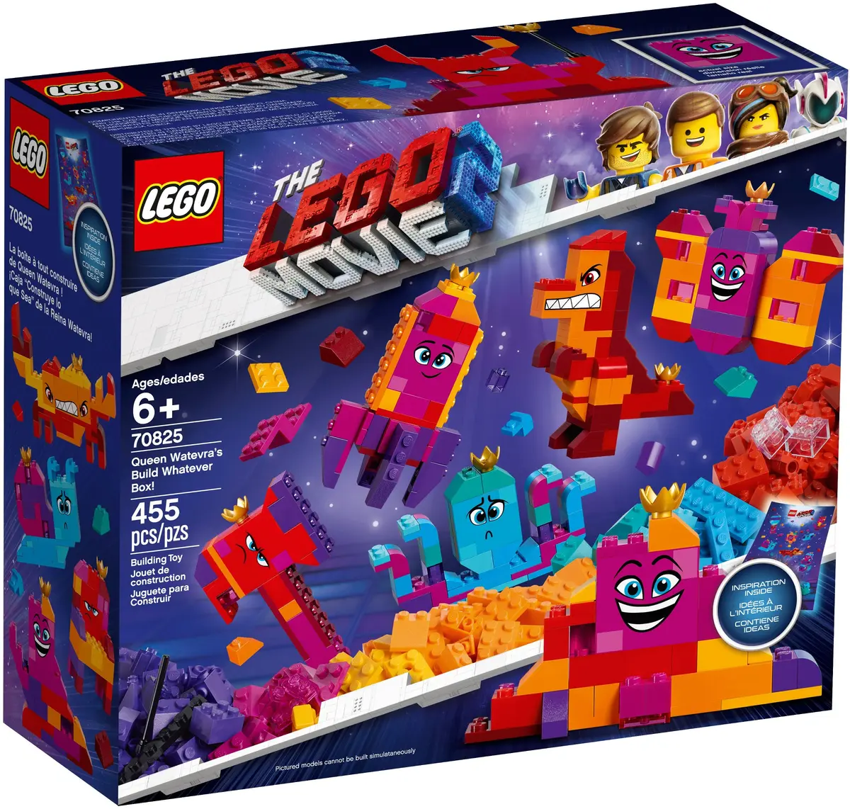 LEGO The LEGO Movie 2 70825 Queen Watevra's Build Whatever Box! set, image 2