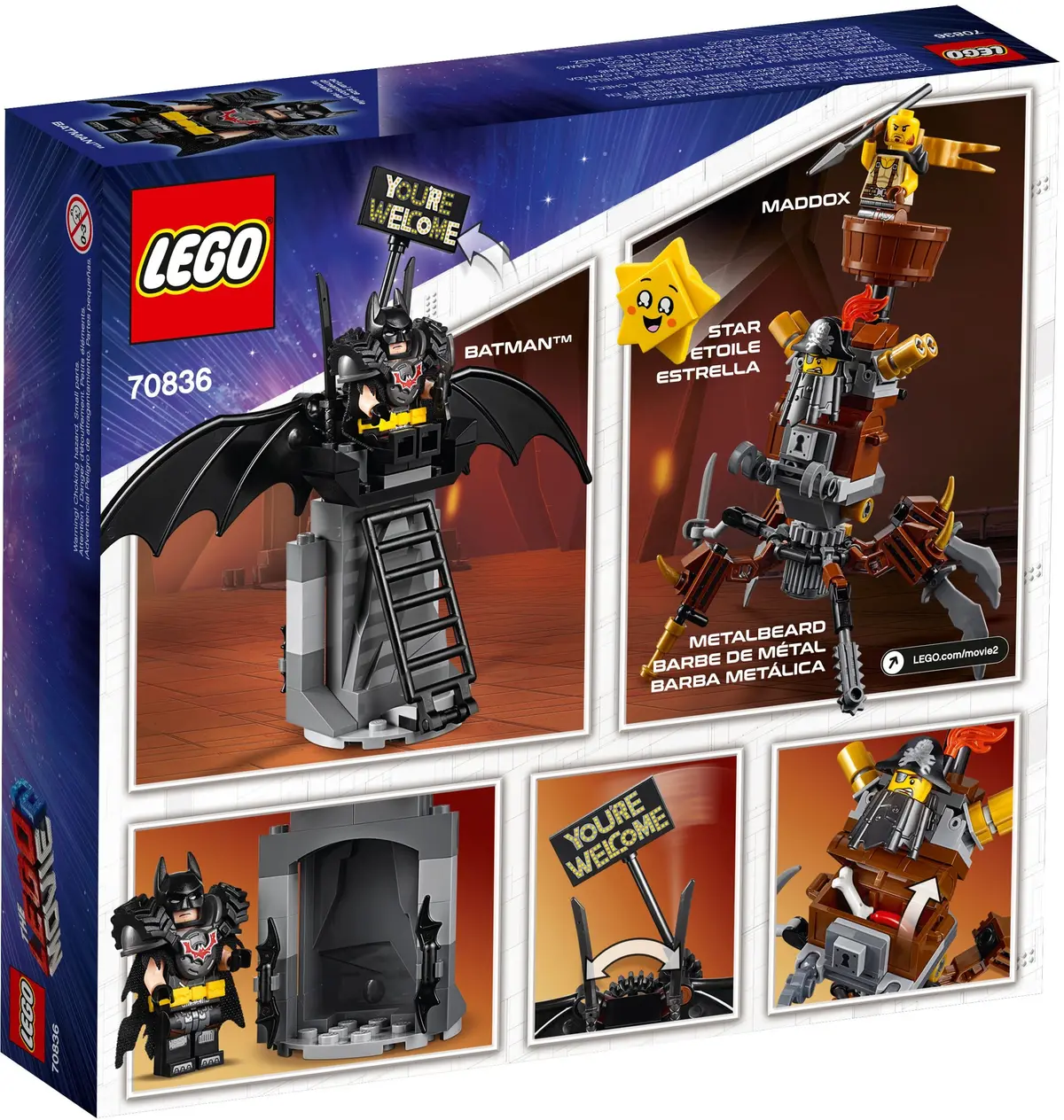 LEGO The LEGO Movie 2 70836 Battle-Ready Batman and MetalBeard set, image 3