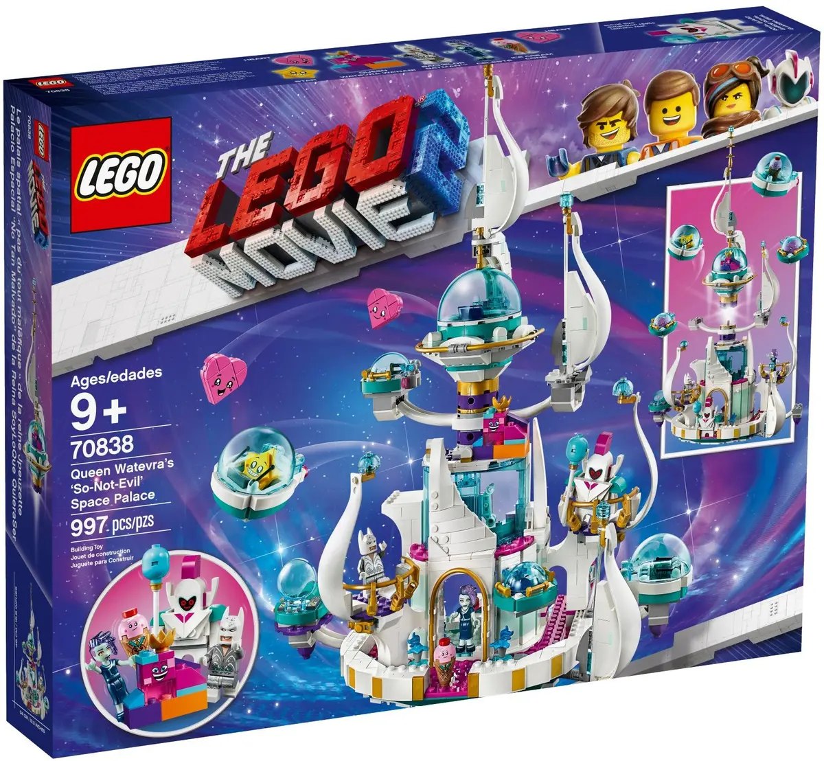 LEGO The LEGO Movie 2 70838 Queen Watevra's 'So-Not-Evil' Space Palace set, image 2