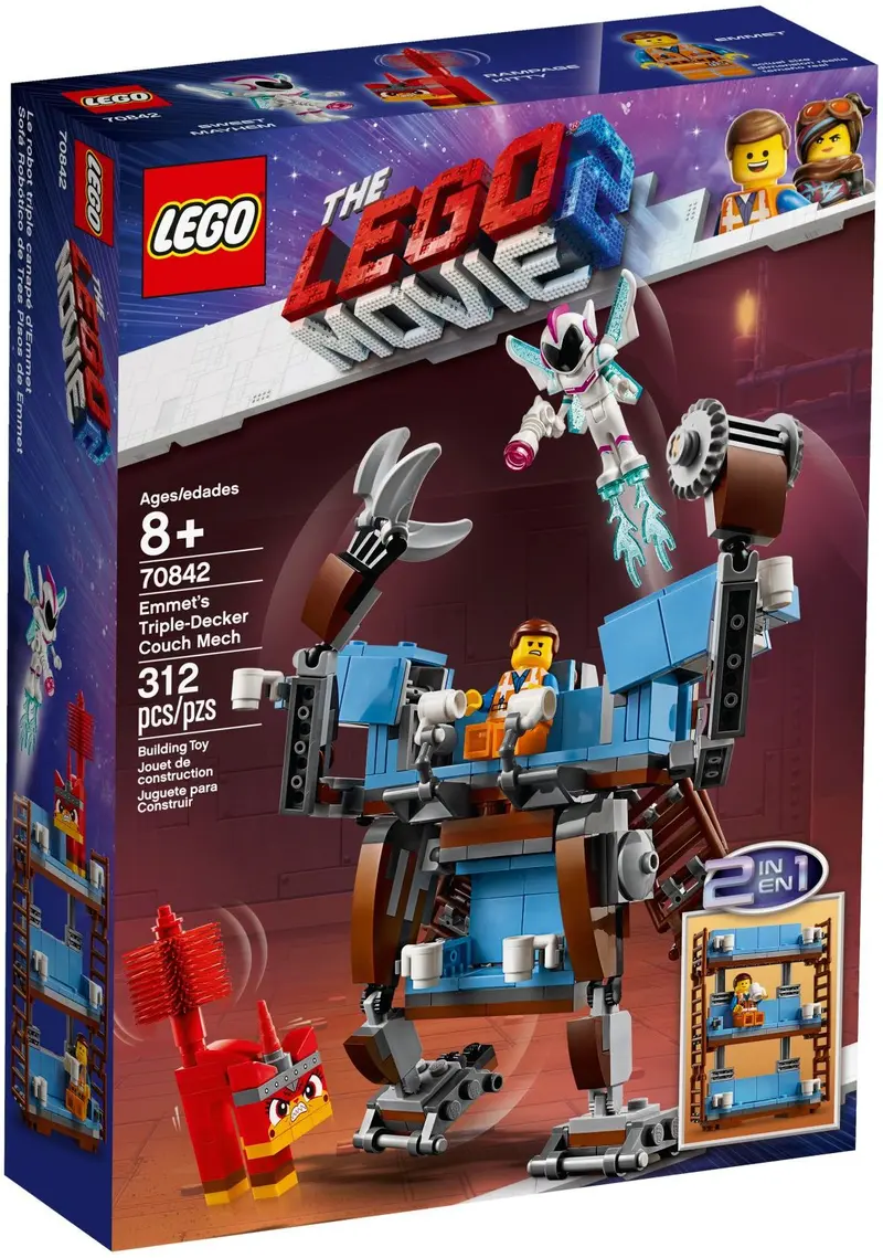 LEGO The LEGO Movie 2 70842 Emmet's Triple-Decker Couch Mech set, image 2