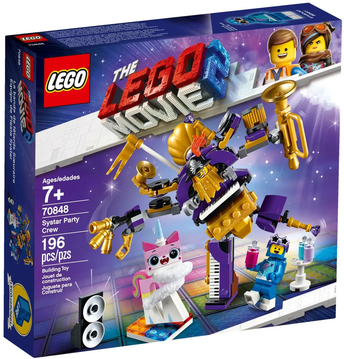 LEGO The LEGO Movie 2 70848 Systar Party Crew set, image 2
