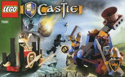 LEGO Castle 7091 Knight's Catapult Defense set