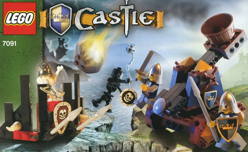 LEGO Castle 7091 Knight's Catapult Defense set