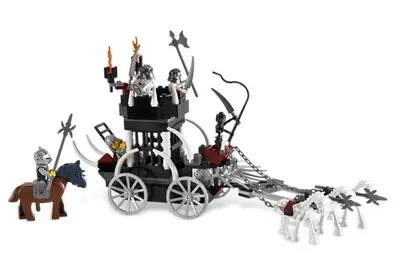 LEGO Castle 7092 Skeletons' Prison Carriage set, image 2