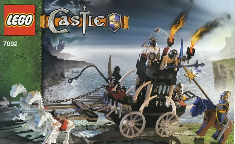 LEGO Castle 7092 Skeletons' Prison Carriage set