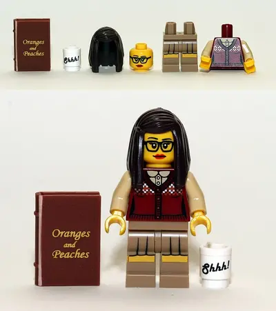 LEGO Collectable Minifigures 71001 Librarian set, image 2