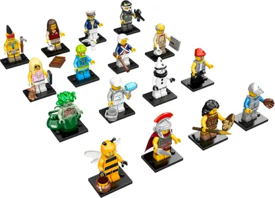 LEGO Collectable Minifigures 71001 LEGO Minifigures - Series 10 - Complete (except Mr. Gold) set
