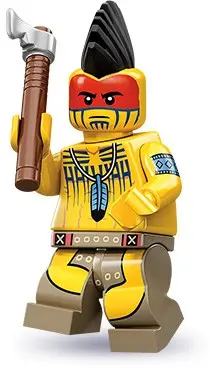 LEGO Collectable Minifigures 71001 Tomahawk Warrior set