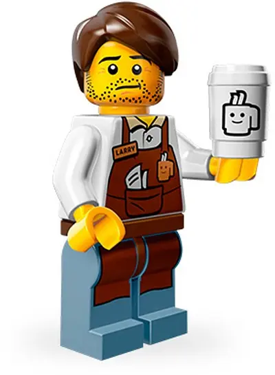 LEGO Collectable Minifigures 71004 Larry the Barista set