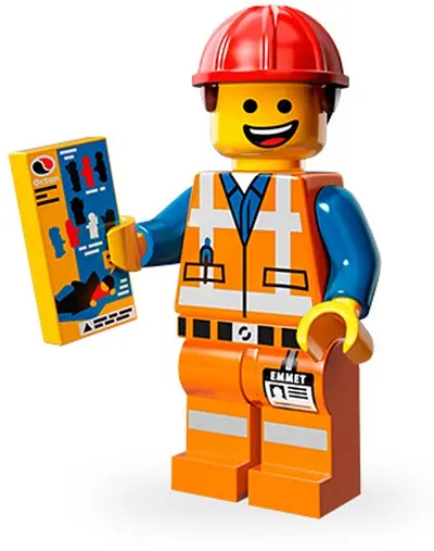 LEGO Collectable Minifigures 71004 Hard Hat Emmet set