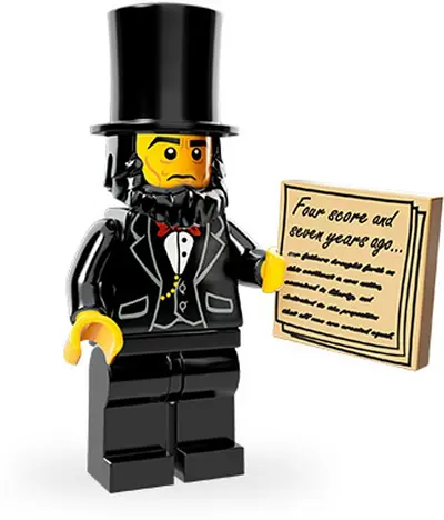 LEGO Collectable Minifigures 71004 Abraham Lincoln set