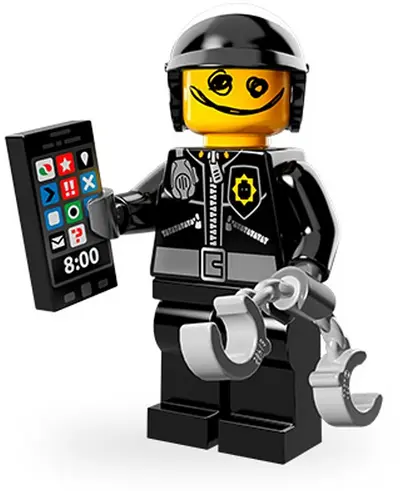 LEGO Collectable Minifigures 71004 Scribble-Face Bad Cop set