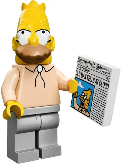 LEGO Collectable Minifigures 71005 Grampa Simpson set