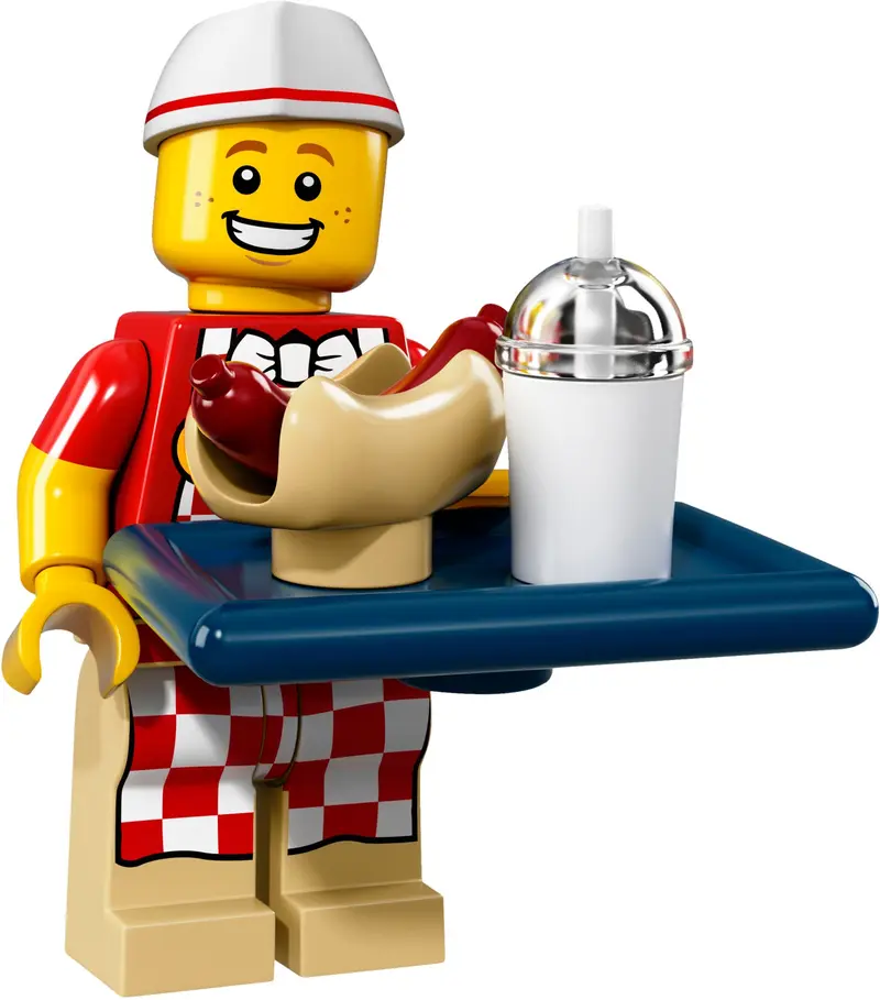 LEGO Collectable Minifigures 71018 Hot Dog Vendor set
