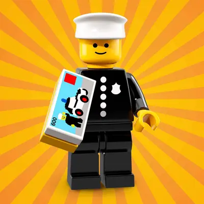 LEGO Collectable Minifigures 71021 1978 Police Officer set