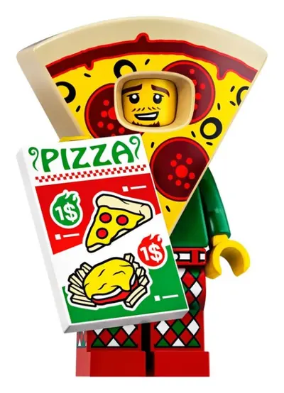 LEGO Collectable Minifigures 71025 Pizza Costume Guy set
