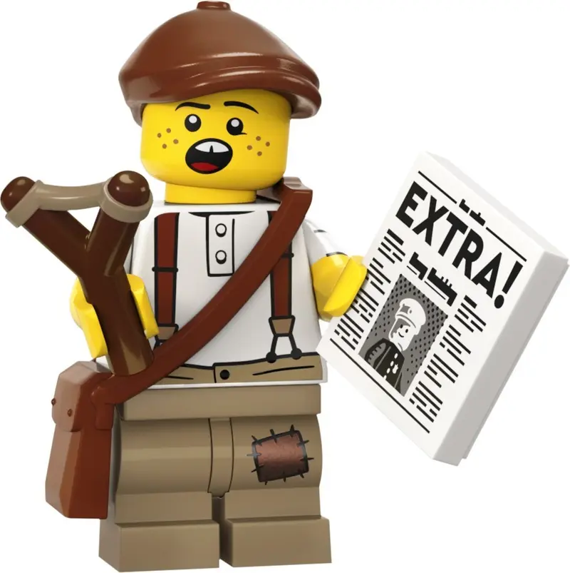 LEGO Collectable Minifigures 71037 Newspaper Kid set