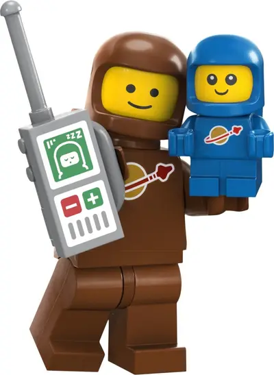 LEGO Collectable Minifigures 71037 Brown Astronaut and Spacebaby set