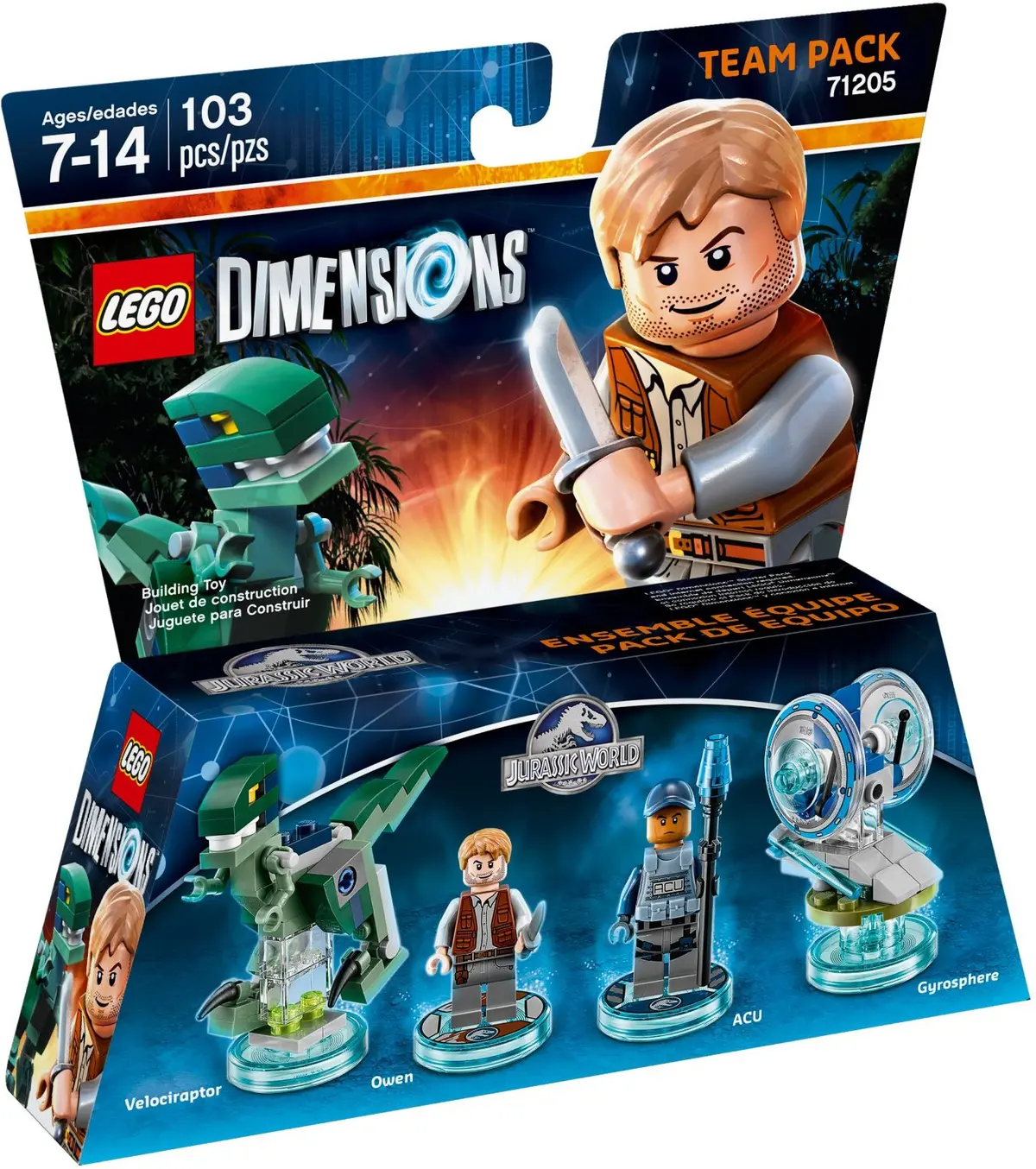 LEGO Dimensions 71205 Jurassic World Team Pack set, image 2