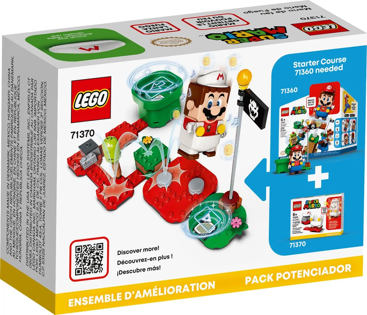 LEGO Super Mario 71370 Fire Mario Power-Up Pack set, image 7