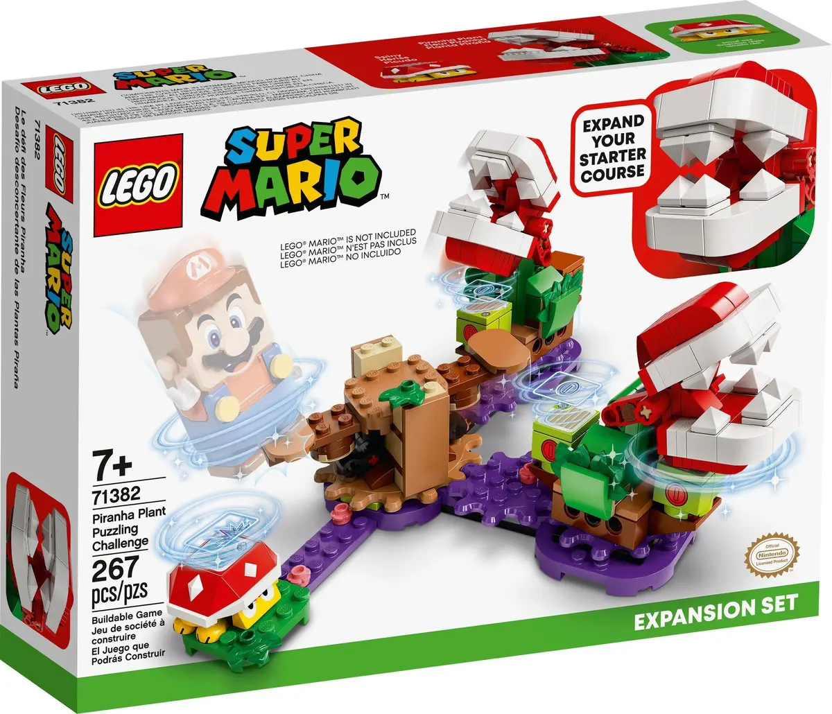 LEGO Super Mario 71382 Piranha Plant Puzzling Challenge set, image 2