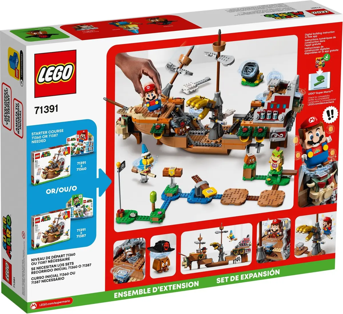 LEGO Super Mario 71391 Bowser's Airship set, image 3