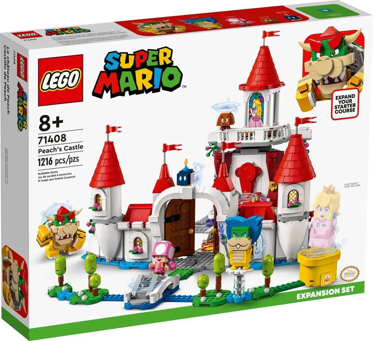 LEGO Super Mario 71408 Peach's Castle set, image 2