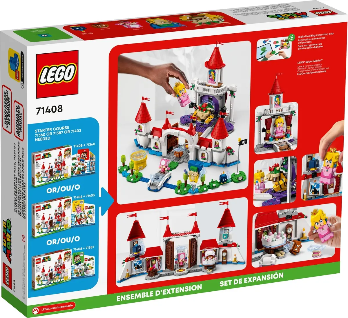 LEGO Super Mario 71408 Peach's Castle set, image 5