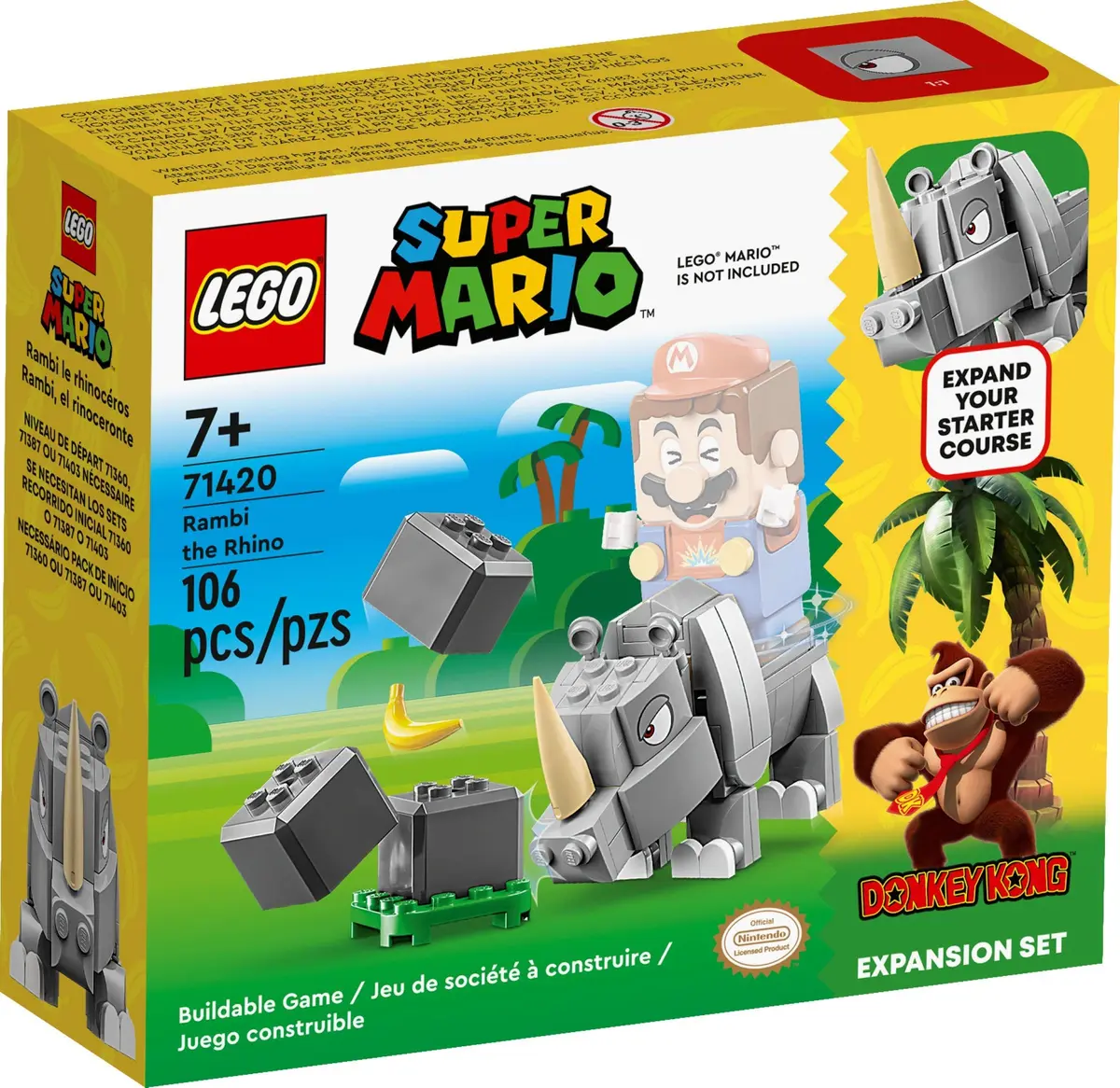 LEGO Super Mario 71420 Rambi the Rhino set, image 2