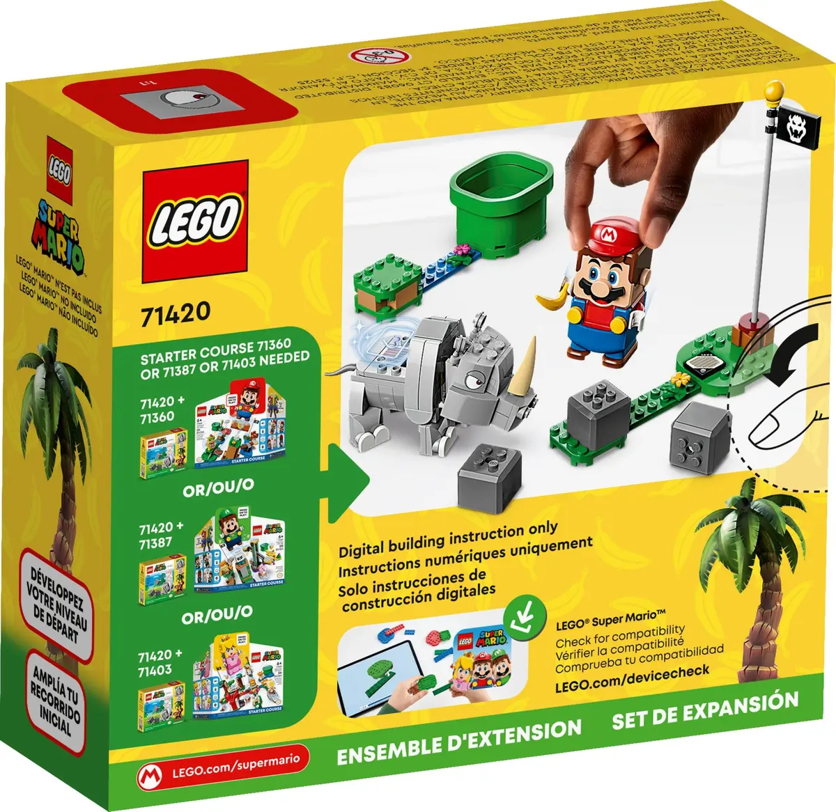 LEGO Super Mario 71420 Rambi the Rhino set, image 3