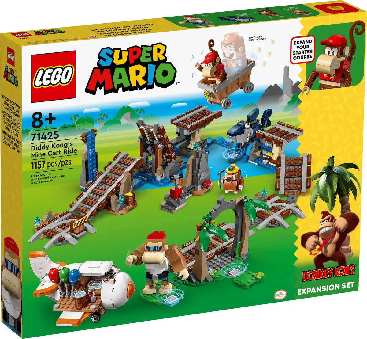 LEGO Super Mario 71425 Diddy Kong's Mine Cart Ride set, image 2