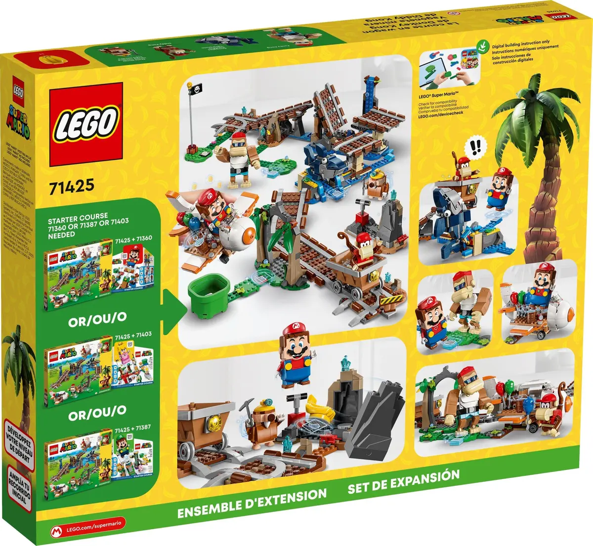 LEGO Super Mario 71425 Diddy Kong's Mine Cart Ride set, image 3