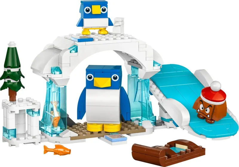 LEGO Super Mario 71430 Penguin Family Snow Adventure set
