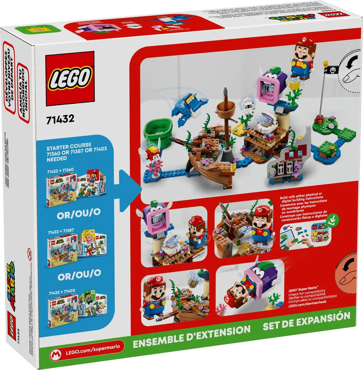 LEGO Super Mario 71432 Dorrie's Sunken Shipwreck Adventure set, image 4