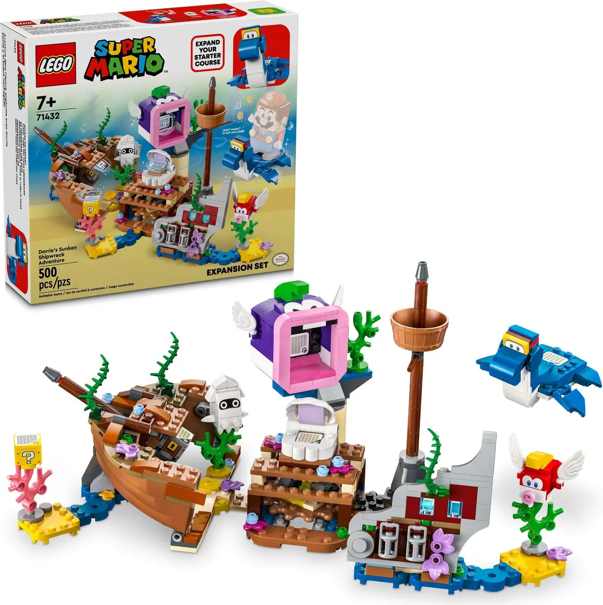 LEGO Super Mario 71432 Dorrie's Sunken Shipwreck Adventure set, image 2