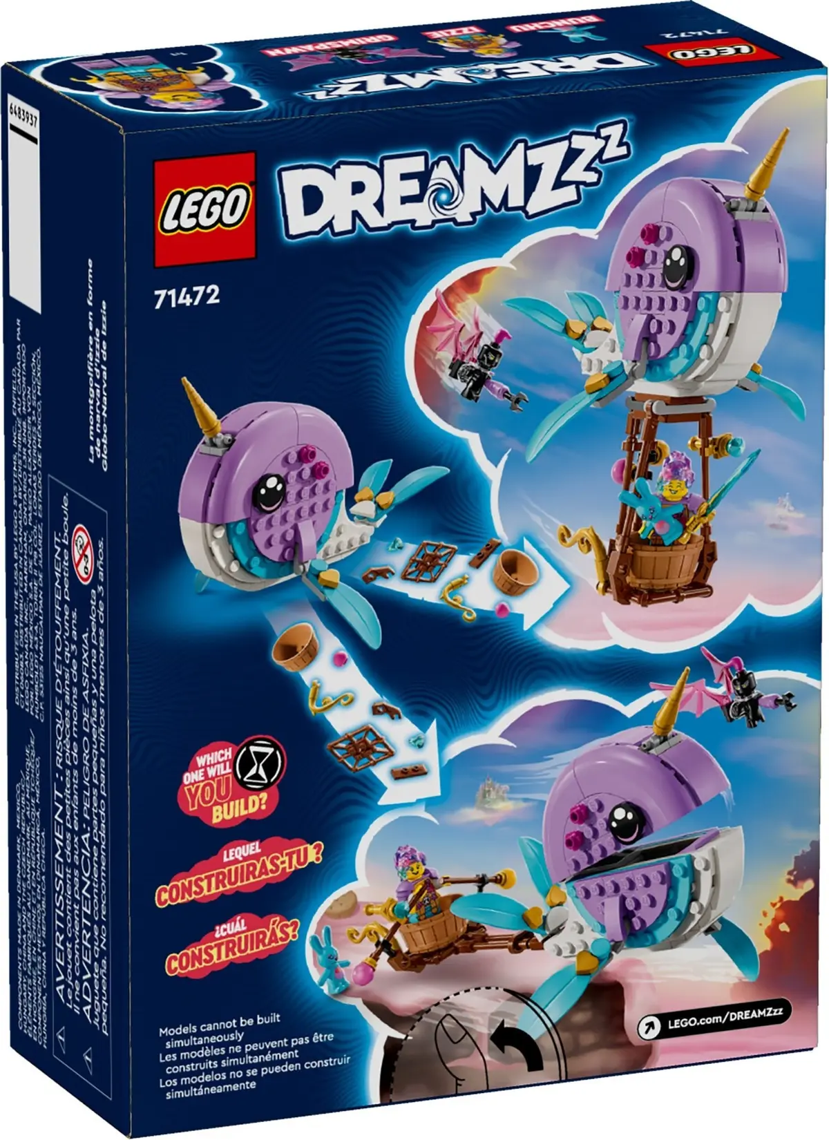 LEGO Dreamzzz 71472 Izzie's Narwhal Hot-Air Balloon set, image 6