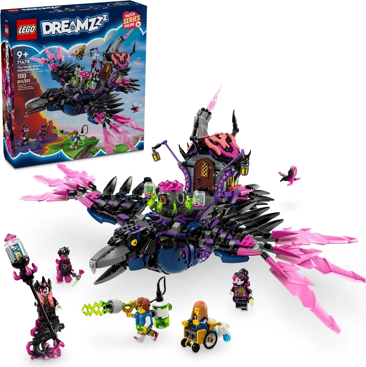 LEGO Dreamzzz 71478 The Never Witch's Midnight Raven set, image 3