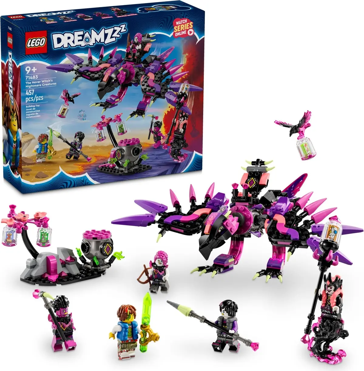 LEGO Dreamzzz 71483 The Never Witch's Nightmare Creatures set, image 3