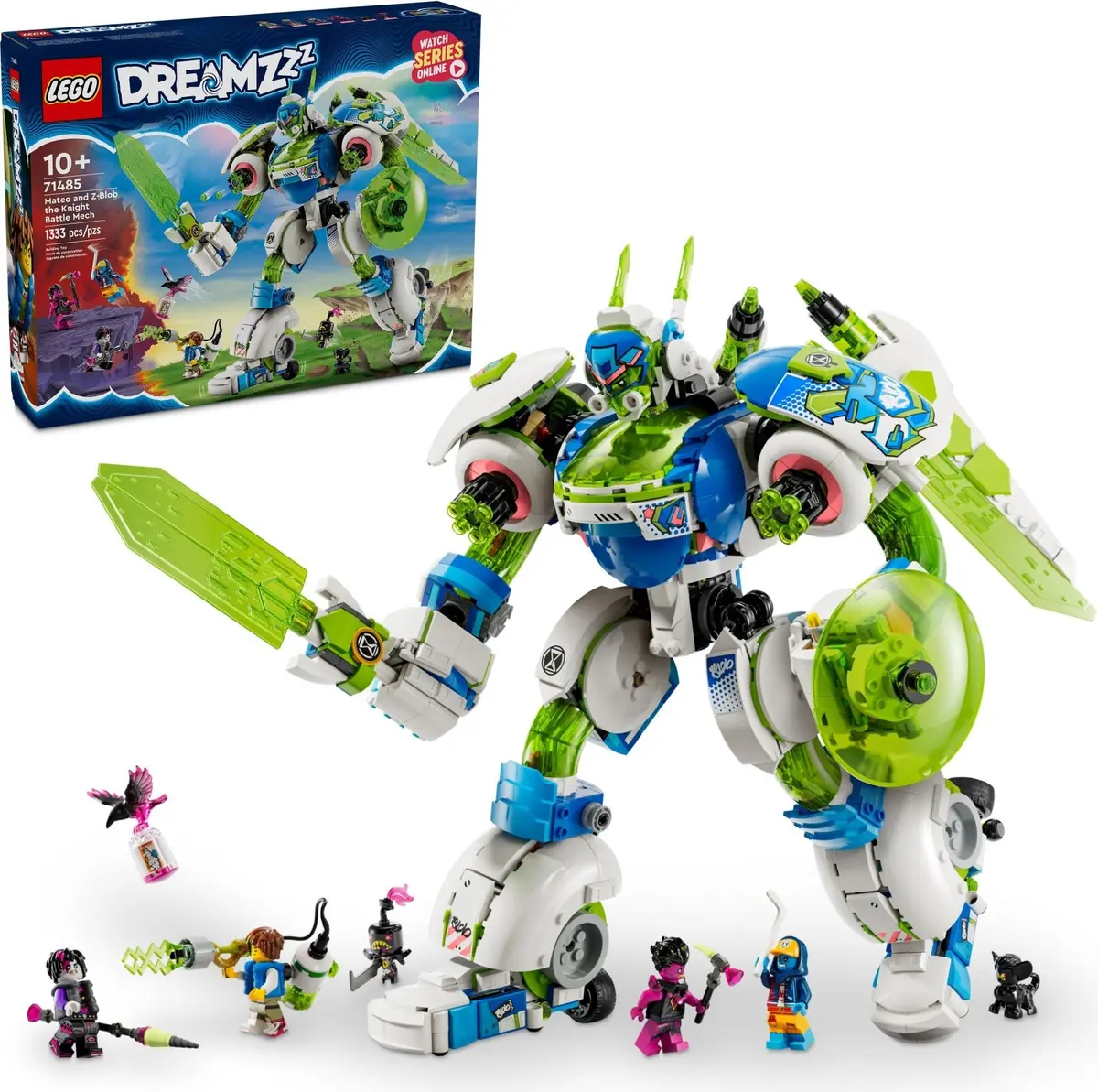 LEGO Dreamzzz 71485 Mateo and Z-Blob the Knight Battle Mech set, image 3