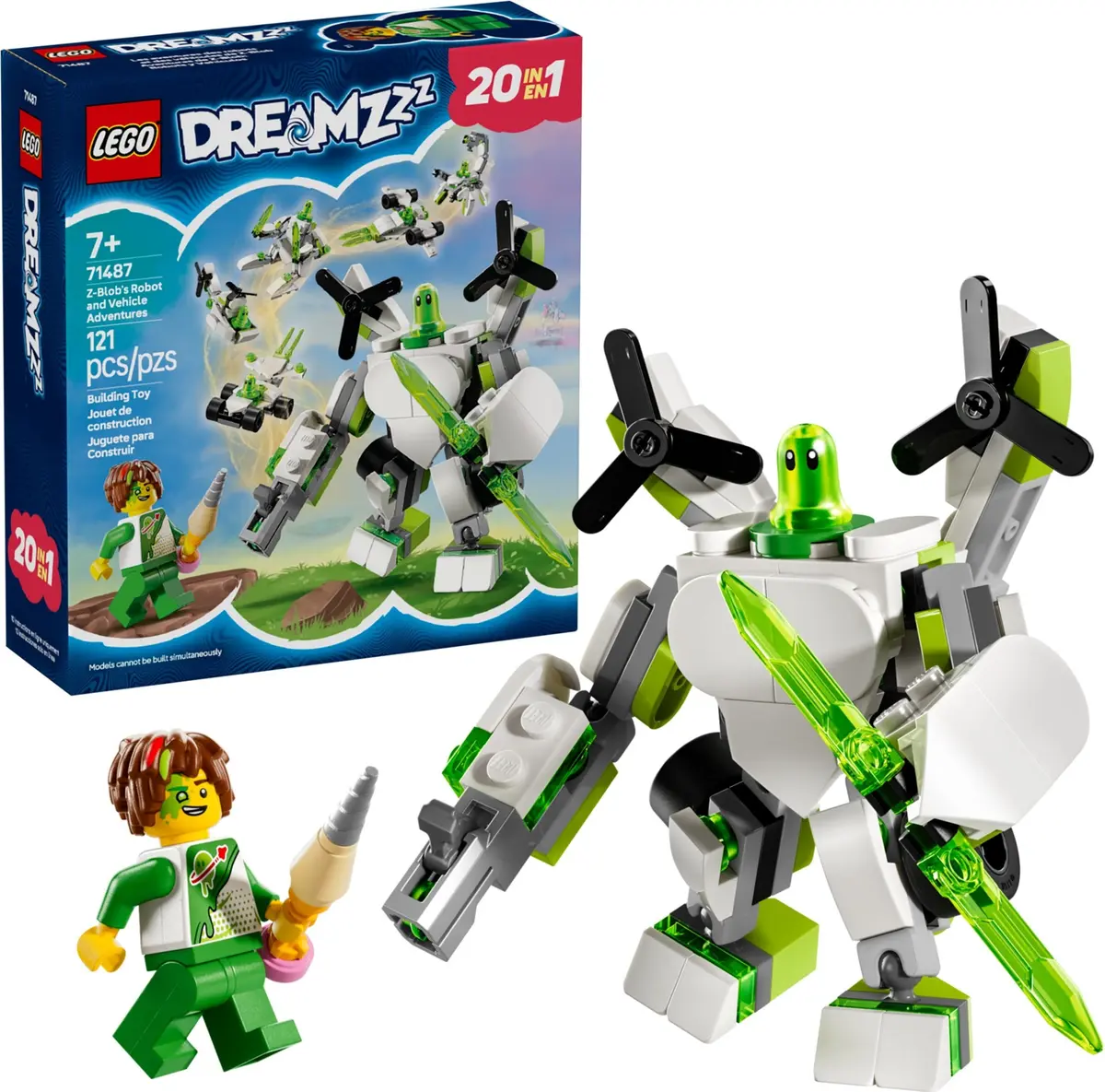 LEGO Dreamzzz 71487 Z-Blob's Robot and Vehicle Adventures set, image 3